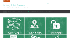 Desktop Screenshot of notarypublicseminars.com